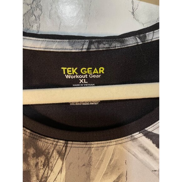 Tek Gear Women's Workout Tank Top Abstract Black & White Print XL 100% Polyester - Picture 7 of 8